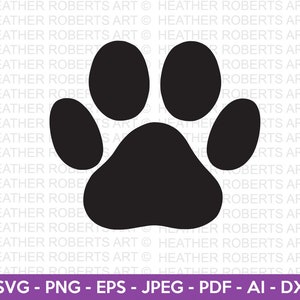 Dog Paw Svg, hond Svg, Paw SVG, Animal Paw Svg, Animal Svg, hond Paw Print, Paw Print, Animal Print, clipart, gesneden bestanden voor Cricut, silhouet