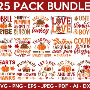 Thanksgiving SVG Bundle, Fall SVG Bundle, Fall Svg, Autumn Svg, Fall Svg Designs, Fall Sign svg, Autumn Bundle Svg, Cricut, Silhouette
