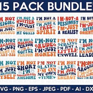 Retro sarkastisches SVG-Bundle, sarkastisches SVG-Bundle, sarkastischer Spruch SVG, lustiges SVG, Sarkasmus SVG, gemeines SVG, Humorvolles SVG, Schnittdatei für Cricut