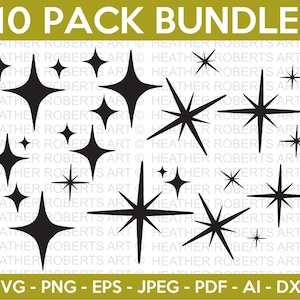 Glitter Stars PNG Transparent Images Free Download, Vector Files