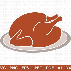 Turkey Svg, Thanksgiving Turkey Svg, Fall SVG, Autumn Svg, Turkey Clipart, Happy Turkey Day, Cut Files for Cricut, Silhouette