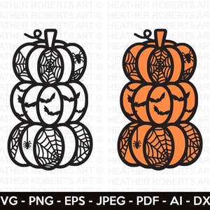 Bats and Pumpkins Svg, Bats Svg, Pumpkin SVG, Pumpkin Vector, Halloween Svg, Pumpkin Shirt svg, Cut File for Cricut, Silhouette