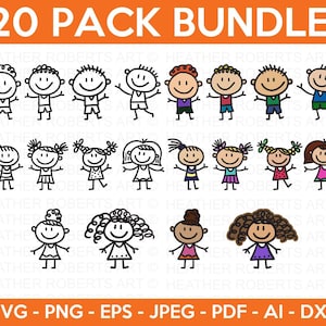 Stick Figure Svg, Stick People Svg, Stick Family Svg, Stick Figure Clipart, Stick Kids Svg, Stick Figures Svg, Stick Figure Art