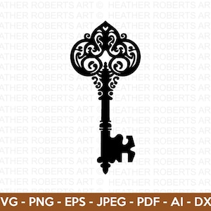 Schlüssel svg, Schlüssel Clipart svg, Sperre svg, antikes svg, Hausschlüssel svg, Vintage Schlüssel svg, antike dekorative Korn svg, Schnittdatei Cricut, Silhouette