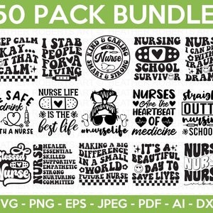 Krankenschwester SVG Bundle, Krankenschwester Zitate SVG, Frau Mama SVG, gesegnete Krankenschwester, Krankenschwester Herz, Krankenschwester Leben, Stethoskop, Cut Files für Cricut, Silhouette
