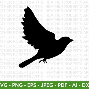 Pássaro SVG, Pássaro Voador Svg, Silhueta de Pássaro Svg, Pássaro Bonito svg, Clipart de Pássaro, Decoração de Pássaros, Doodle de Pássaro Svg, Arquivo de Corte para Cricut, Silhueta