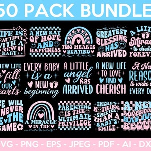 Paquete SVG de cita de bebé, svg de bebé retro, svg de mono de bebé, svg recién nacido, baby shower, cita de bebé, svg de guardería, citas de recién nacidos, archivo de corte para Cricut