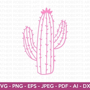 Cactus SVG, Suculento SVG, Cactus Occidental svg, Rancho svg, Camisa Occidental svg, Cactus Clipart Svg, Archivo de corte para Cricut, Silueta