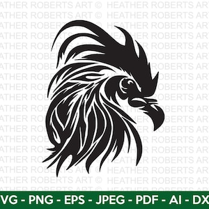 Galo SVG, Frango Svg, Animais de fazenda SVG, Fazenda SVG, Sinal de fazenda, Decoração de fazenda svg, Vida na fazenda, Desenhos tribais Svg, Arquivo de corte Cricut