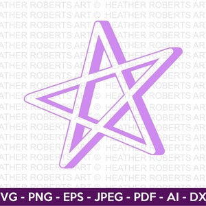 3D Stern SVG, 3D Form SVG, 3D Design, Stern Clipart, helle Sterne, funkelnde Sterne, Instant Download, Cricut Cut Datei, Silhouette