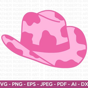 Cowgirl Hut SVG, Hut SVG, Westernhüte svg, Westernhut svg, Western Shirt svg, Cowprint Hats svg, Cowprint svg Cut-Datei für Cricut, Silhouette