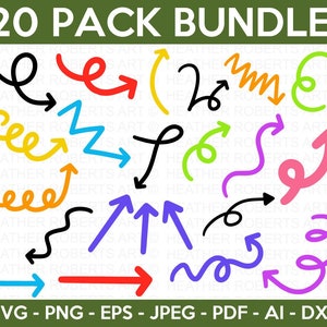 Arrows SVG Bundle, Arrows SVG, Arrow Signs Svg Bundle, Right Arrow svg, Left Arrow svg, Hand-drawn Arrow svg, Cut Files Cricut, Silhouette