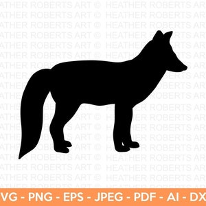 Renard SVG, renard Silhouette SVG, SVG sauvage, bois SVG, SVG Animal, animaux sauvages, SVG, jungle, fichiers de coupe pour Cricut, Silhouette