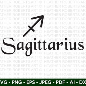 Sagittarius SVG, Sagittarius Zodiac Svg, Zodiac Signs SVG, Astrology Signs svg, Zodiac Symbols svg, Constellation Signs svg, Cut File Cricut
