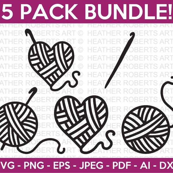 Crochet Mini Svg Bundle, Crochet Svg, Heart Crochet, Hook Svg, Yarn Svg,Thread Svg,Craftroom sign svg Sewing svg, Cut File Cricut,Silhouette