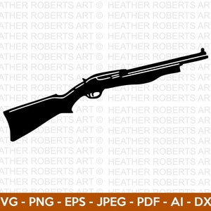 Espingarda Svg, Arma Svg, Shotgun Clipart, Tiro Svg, Silhueta de espingarda Svg, Camping Svg, Caça Svg, Rifle Svg, Arquivo de corte Cricut, Silhueta