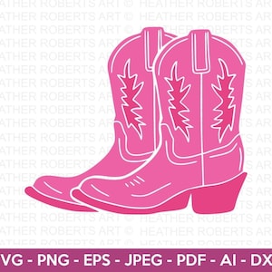 Cowgirl Stiefel SVG, Floral Boots SVG, Western Boots SVG, Western Shirt svg, Cowgirl Floral Boots svg, Cut-Datei für Cricut