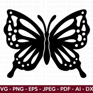 Mariposa SVG, Silueta de mariposa, Mariposa monarca svg, Imágenes prediseñadas de mariposa, Archivo de corte cricut, Silueta