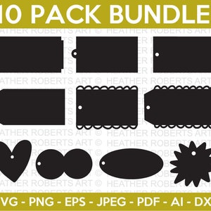 Gift Tags SVG Bundle, Gift Tag SVG, Tags SVG, Organization Tags svg, Modern Minimalist svg, Cut Files for Cricut, Silhouette