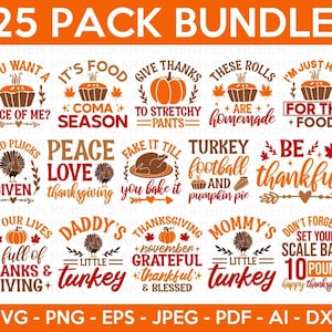 Thanksgiving SVG Bundle, Fall SVG Bundle, Fall Svg, Autumn Svg, Fall Svg Designs, Fall Sign svg, Autumn Bundle Svg, Cricut, Silhouette