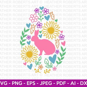 Easter Egg SVG, Easter Bunny SVG, Easter Shirts, Easter SVG Designs, Easter for Kids, Family Easter Shirts,  Cut File Cricut, Silhouette