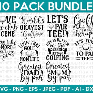 Golf SVG Bundle, Golf Mom SVG, Golf Fan SVG, Fan Shirt svg, Golf Player Svg, Golf Dad Svg, Sports svg, Cricut Cut Files, Silhouette