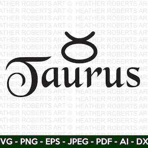 Stier SVG, Stier dierenriem Svg, sterrenbeelden SVG, astrologie tekens svg, dierenriem symbolen svg, sterrenbeeld tekens svg, gesneden bestand Cricut