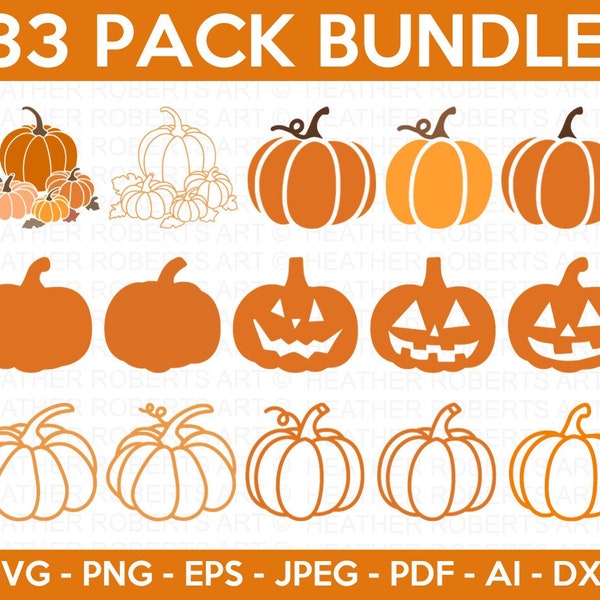 Kürbis SVG Bundle, Kürbis SVG, Kürbis Vektor, Halloween SVG, Kürbis Shirt svg, Herbst Clipart, Herbst Clipart, Datei für Cricut geschnitten, Silhouette