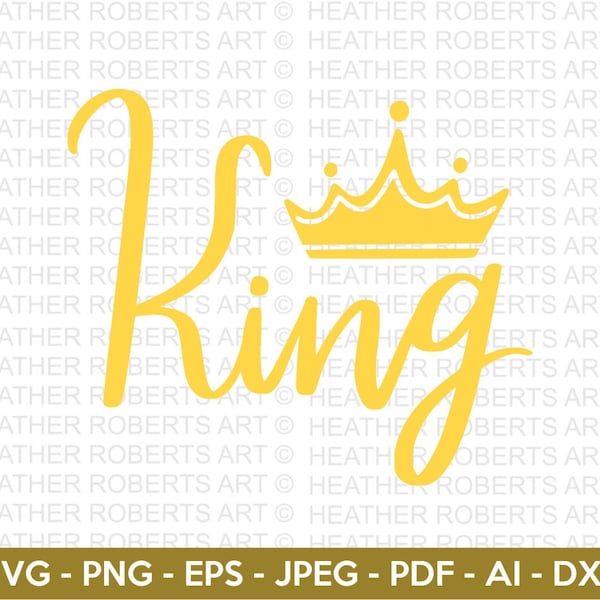 King Svg, Royal King Svg, Crown Svg, Golden Crown Svg, Leader Svg, Gentleman Svg, Royal Crown Svg, Cut File for Cricut, Silhouette