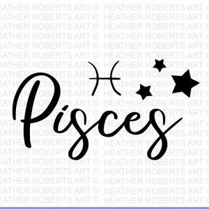 Peixes SVG, Signo do Zodíaco SVG, Signo da Astrologia svg, Símbolo do Zodíaco svg, Signo da Constelação svg, Astrologia, Horóscopo, Arquivo de corte Cricut, Silhueta