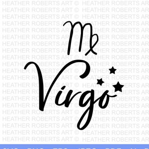 Virgo SVG, Zodiac Signs SVG, Astrology Signs svg, Zodiac Symbols svg, Constellation Signs svg, Astrology, Horoscope, Cut File Cricut