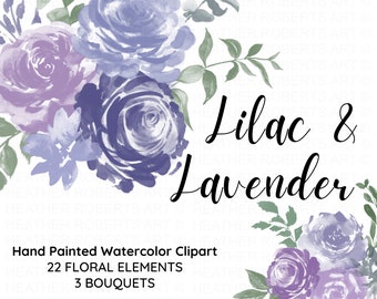 Purple Floral Etsy