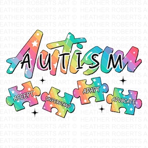 AUTISME Accepteren Begrijpen Adapt Advocate, Autism Awareness Sublimation, Autism Awareness PNG, Autism Awareness PNG, Autism Awareness Month, Sublimatie