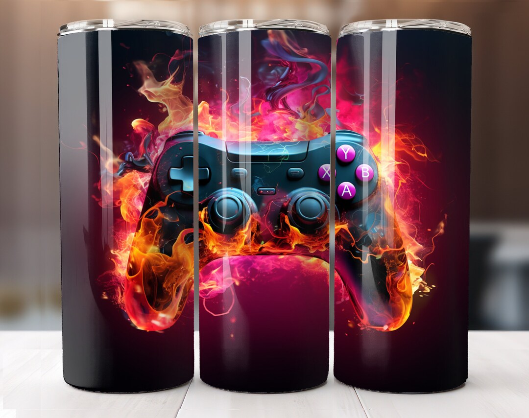 3D Game Controller 20 Oz Tumbler Wrap (PNG Digital Download) - Etsy