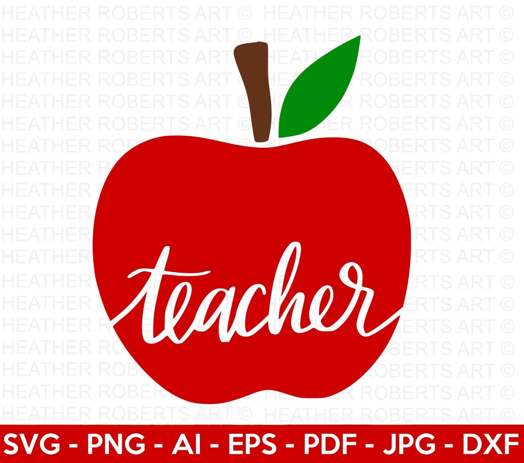 Teacher SVG, Apple SVG Back to School Svg, Teacher Shirt SVG, Gift for