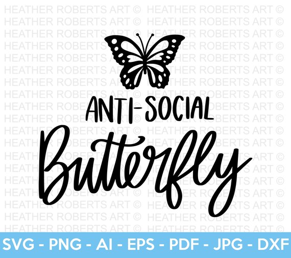 Free Free 215 Antisocial Butterfly Svg SVG PNG EPS DXF File
