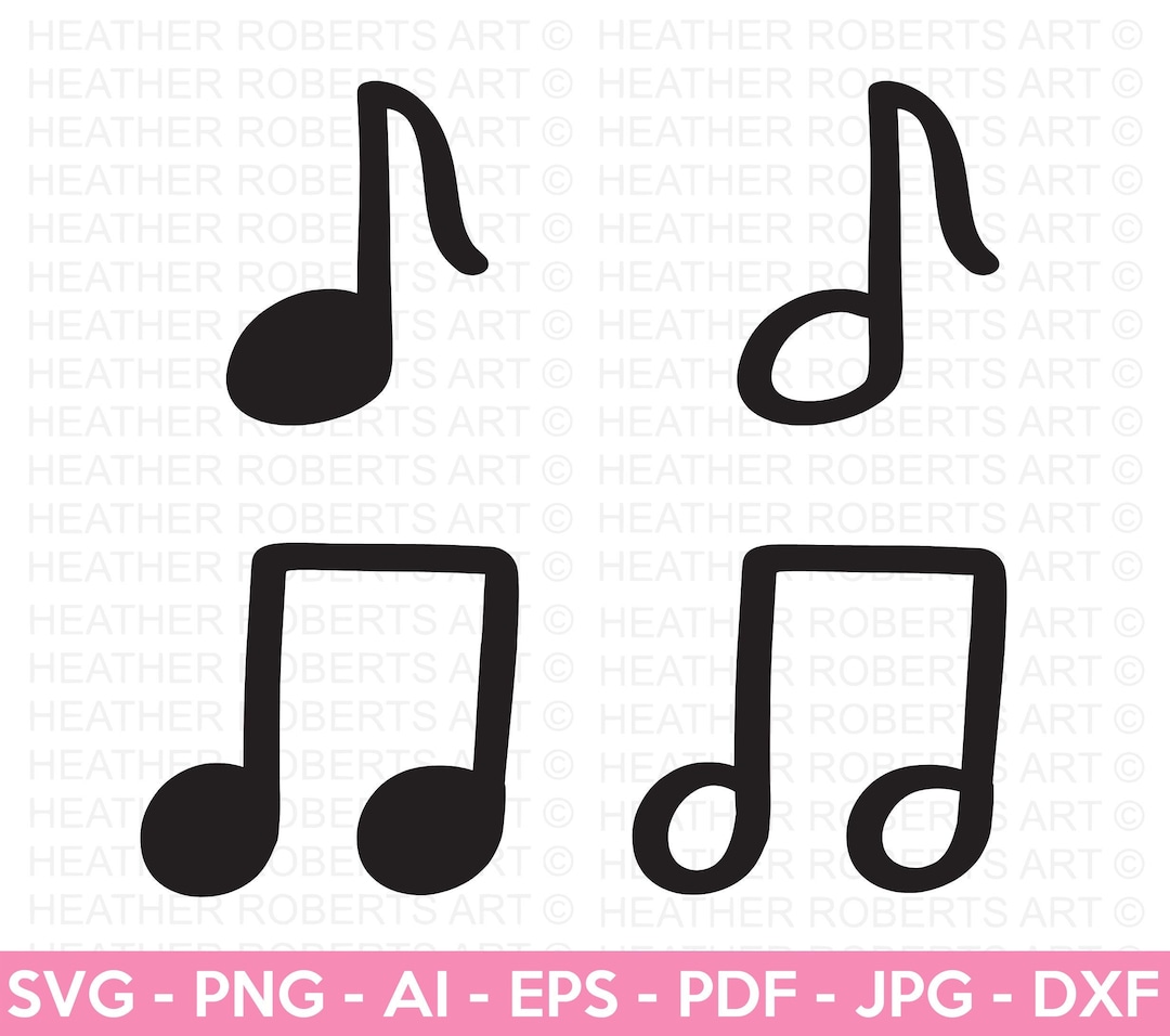 Musical Notes SVG Bundle, Music Notes SVG, Music Icons Svg, Music SVG ...