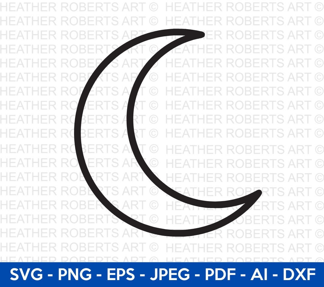 Crescent Moon Clip Art at  - vector clip art online