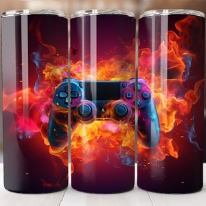 Gamer 20 Unzen Tumbler Wrap, 3D Game Controller Tumbler Wrap, Videospiel-Designs, Videospiel Sublimation, Videospiele Tumbler Wrap, Sublimation