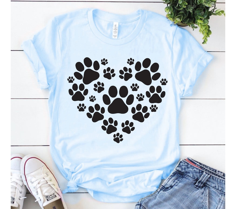 Paw Print Heart SVG Dog SVG Fur Mom Svg Dog Mom Svg Dog - Etsy