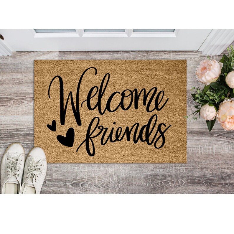 Welcome Friends SVG Welcome Svg Front Door Sign SVG - Etsy