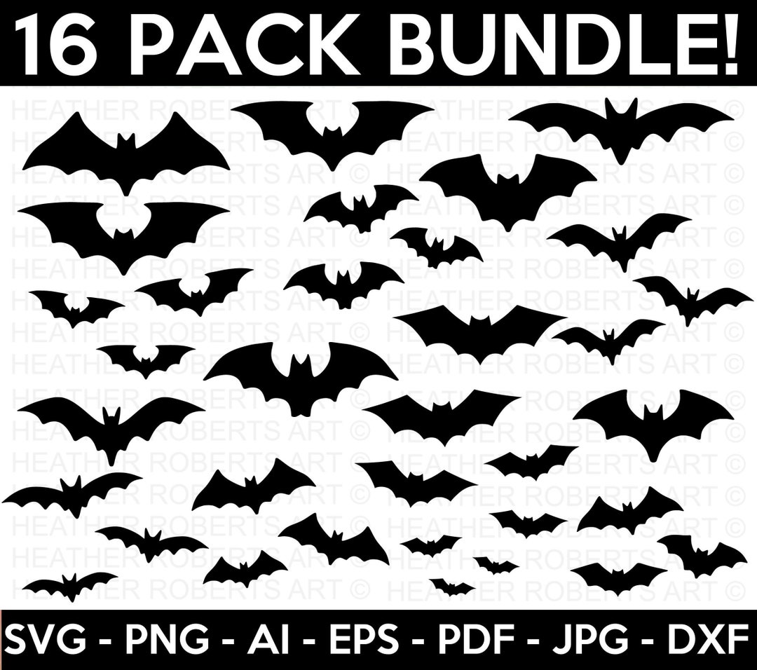 Bats SVG Bundle, Halloween SVG, Halloween Decors Svg, Halloween Bat Svg