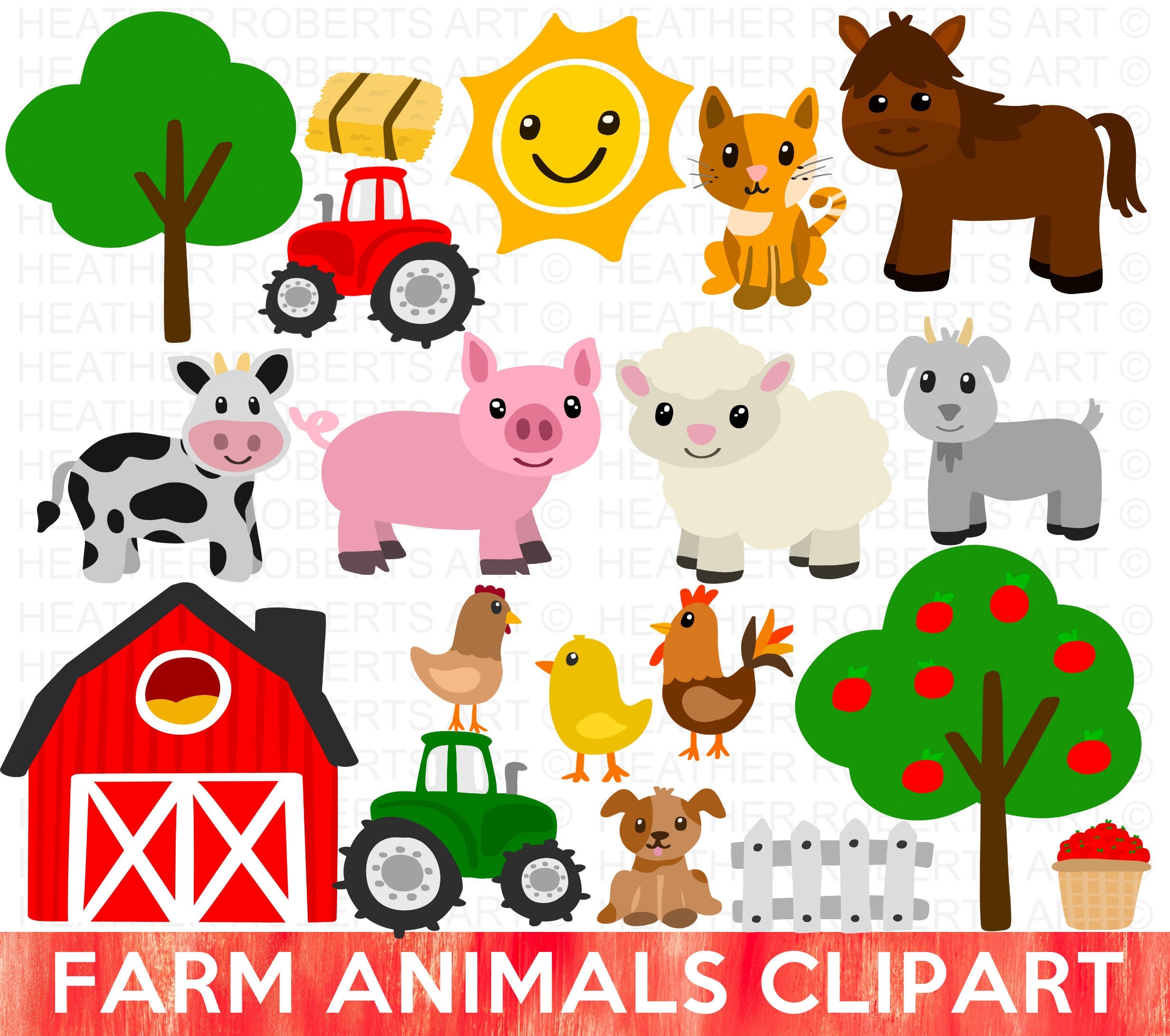 Animal Clipart Image - Etsy Animal Clipart Image - Etsy