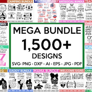 MEGA SVG BUNDLE, 1500+ Designs, Heather Roberts Art Bundle, Huge Svg Bundle, Cut Files Cricut, Silhouette