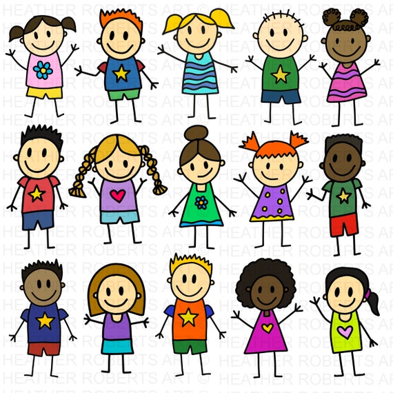 Download Stick Figures Svg Stick Children Svg Stick Boy Clipart Etsy