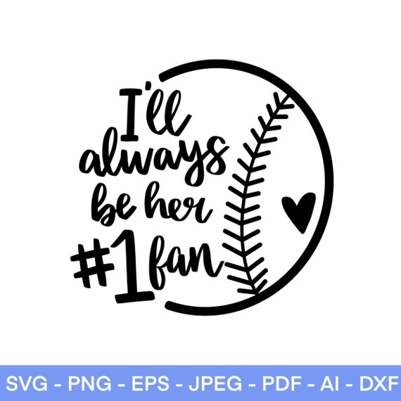 Softball Mom SVG: Biggest Fan Design (Digital Files)