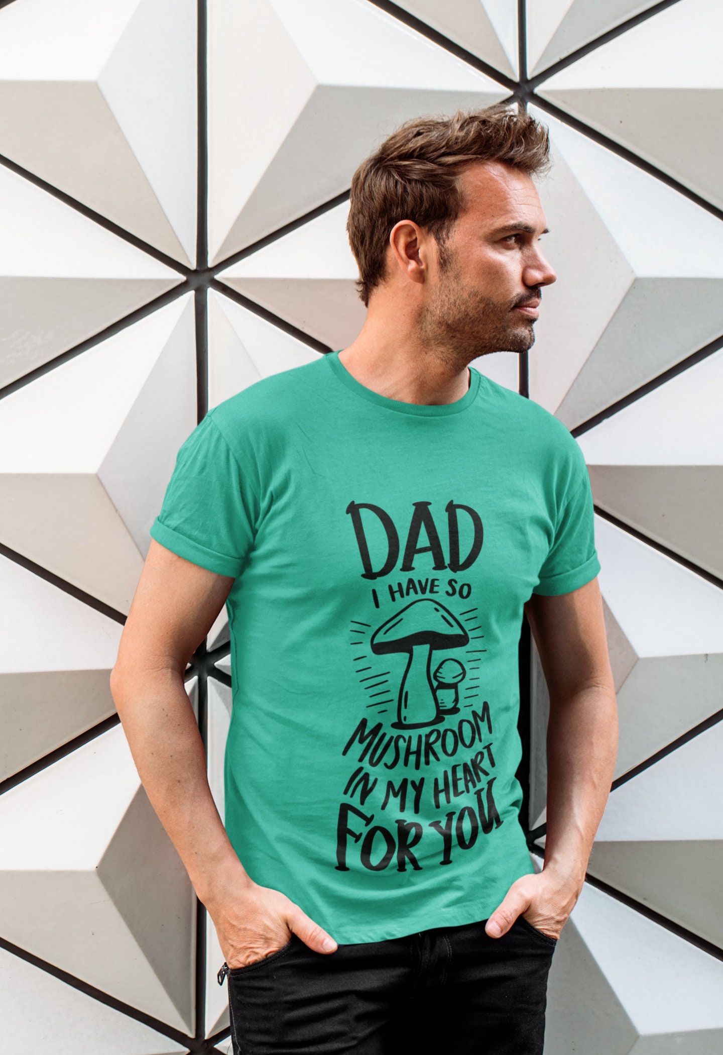 Mushroom in My Heart for Dad SVG Dad Jokes SVG Funny Dad Etsy