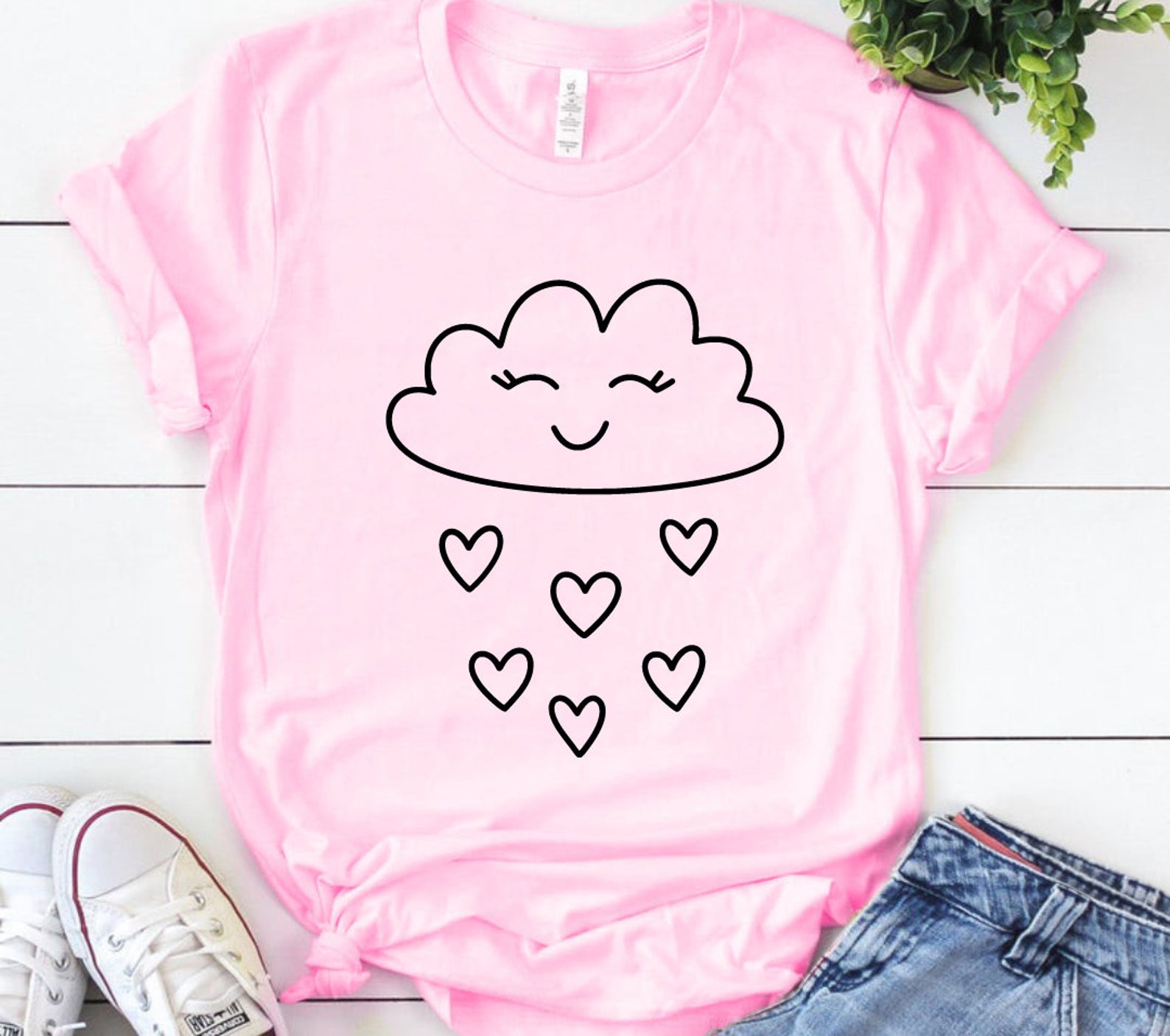 Valentine Heart Rain Cloud SVG Cut File for Cricut | Cute Love Weather ...