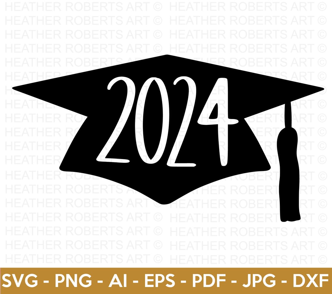 Graduation Cap 2024 SVG, Graduation Cap SVG, Graduation 2024, Class of