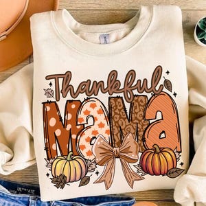 Dankbare Mama PNG, Herbst Mama Kokette Kürbis, Herbst Vibes Png, Herbst Kokette, Kokette Mama Sublimation Download, Sofort Download